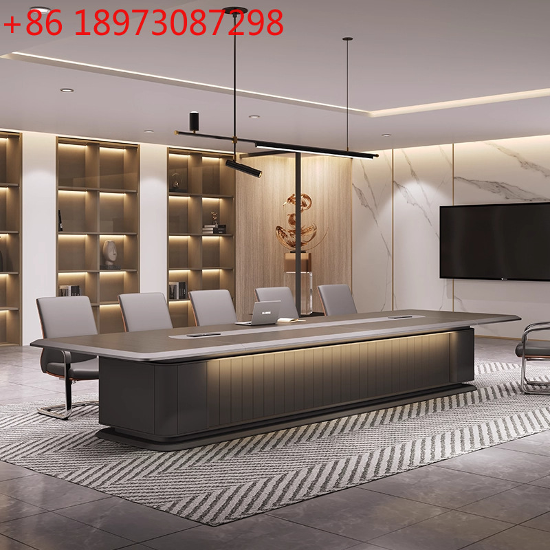 Office Furniture Luxury - Large office conference table simple modern
