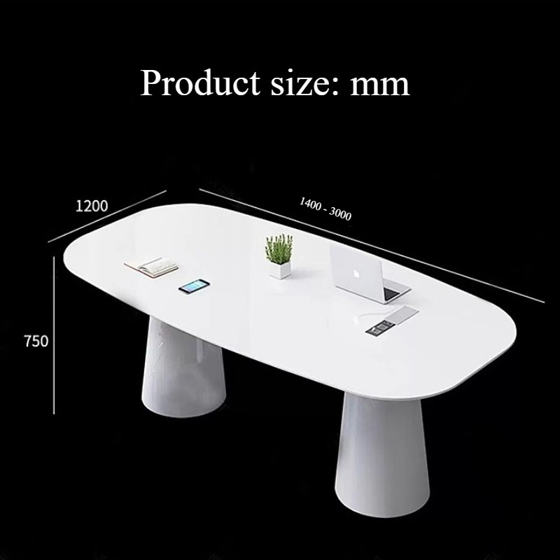 140 to 300 cm Modern white neg - Office Furniture Luxury recension och pris