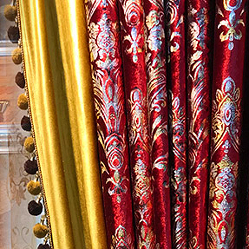 Red Velvet Curtain for Living  - Office Furniture Hong Kong recension och pris