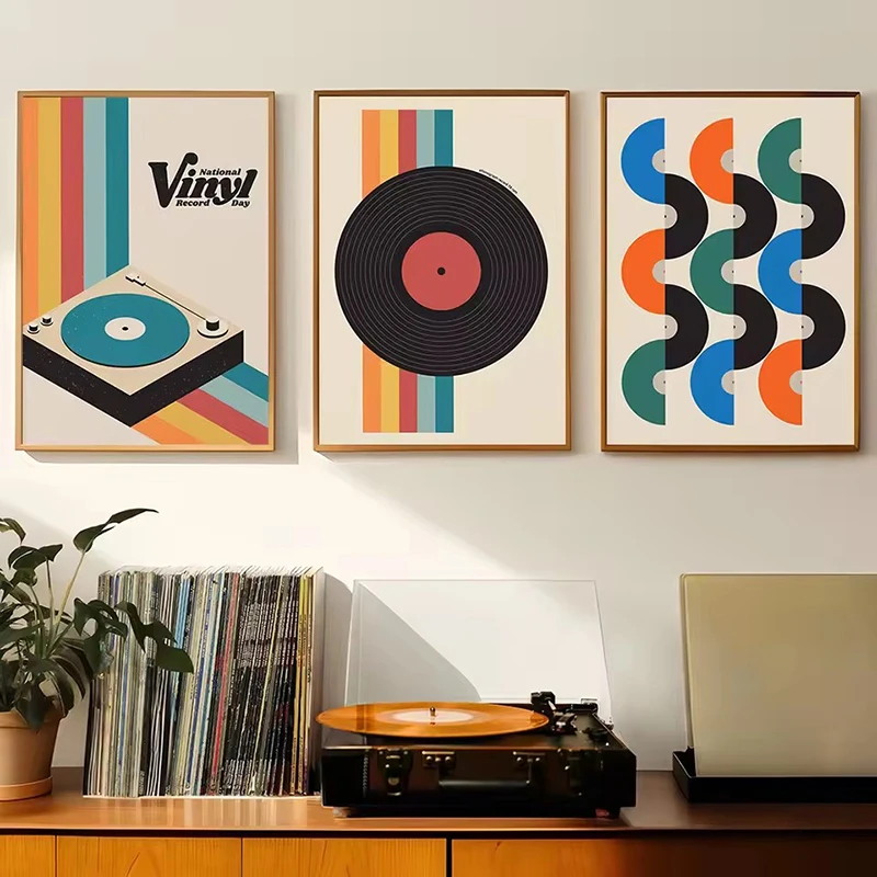 Mid Century Vinyl Record Canva - Office Furniture Loft recension och pris