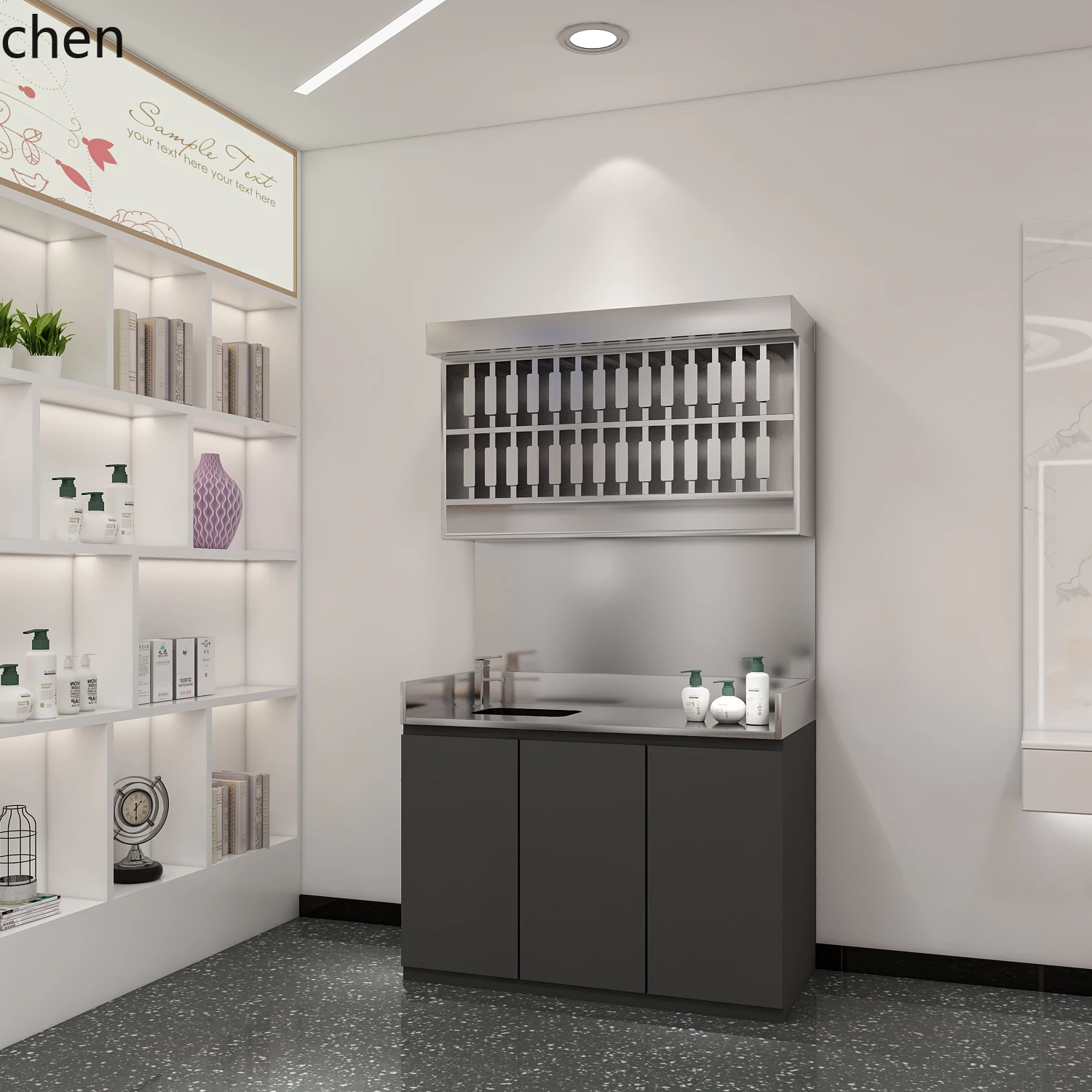 H5.22 storage rack, hair salon - Locker Storage Metal recension och pris