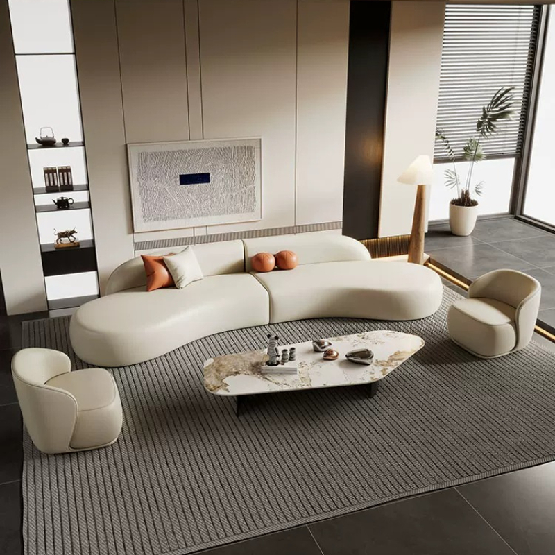 Italian Luxury Curved Sofa Mod - Office Furniture Luxury recension och pris