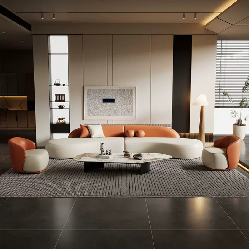 Italian Luxury Curved Sofa Mod - Office Furniture Luxury recension och pris