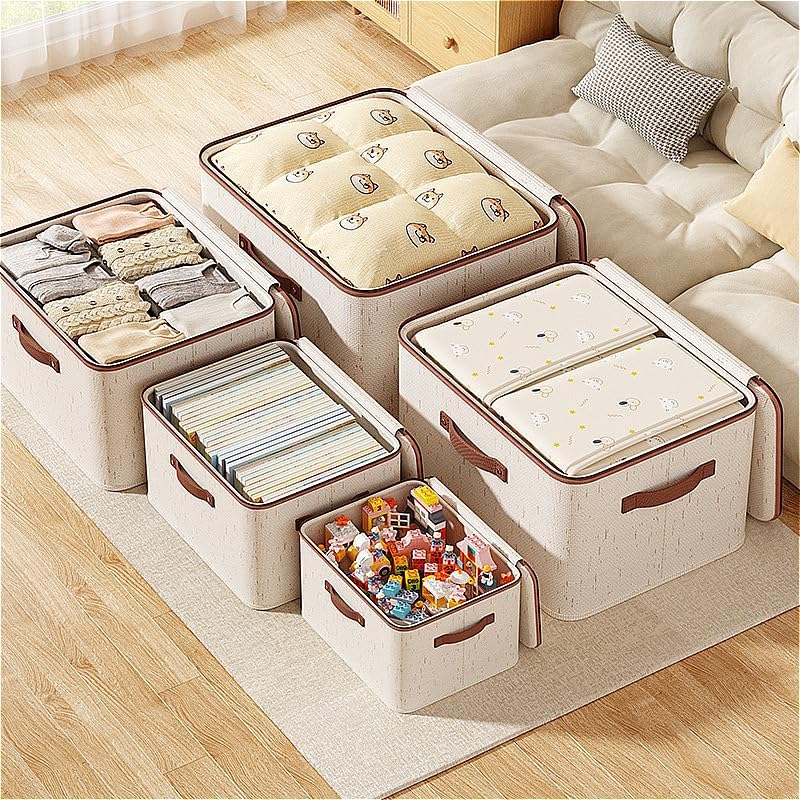 Storage Bin with Lid Fabric st - Locker Storage Metal recension och pris