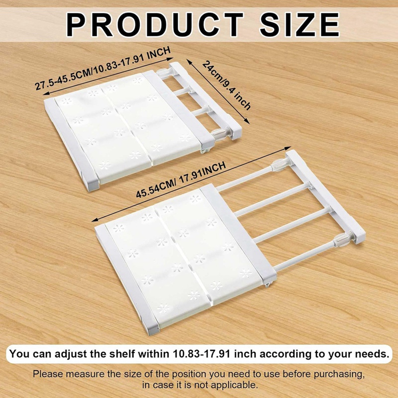 4 Pcs Closet Tension Shelf Rod - Locker Storage Metal recension och pris