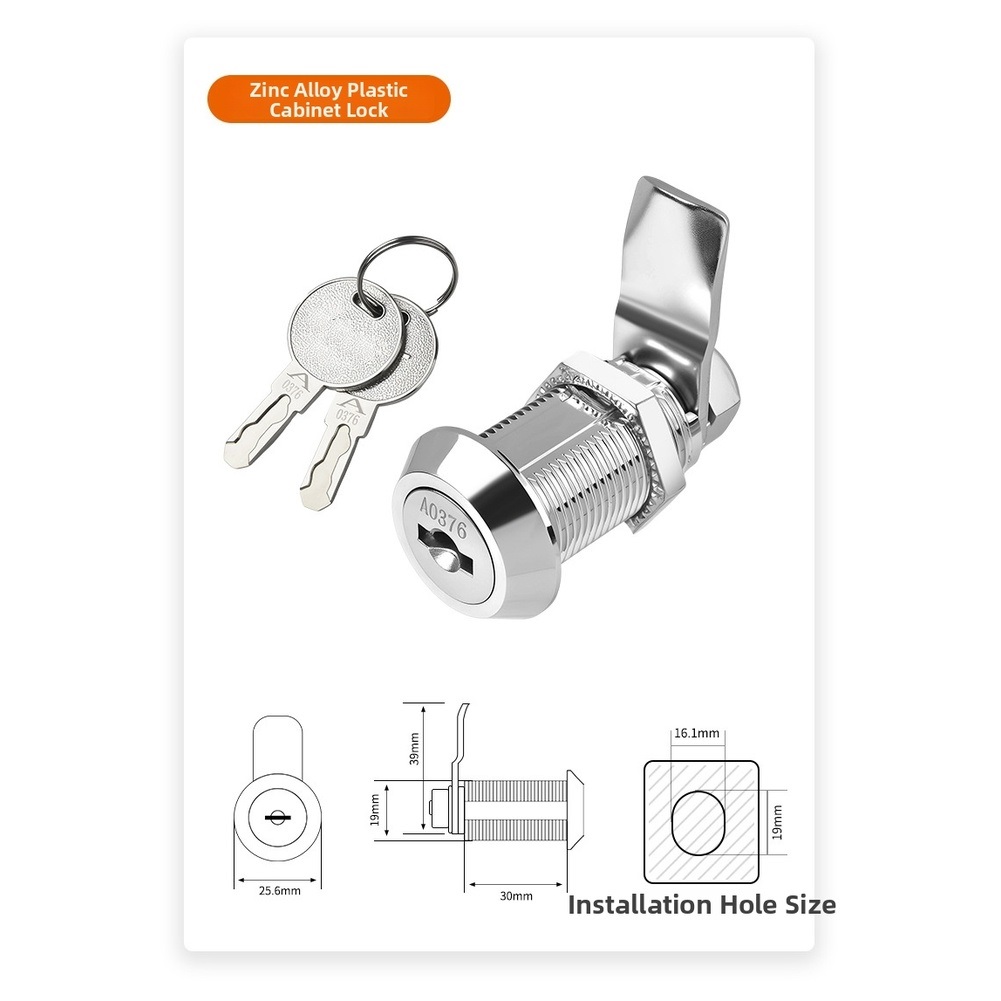 Cabinet Door Lock Made of Zinc - Locker Storage Metal recension och pris