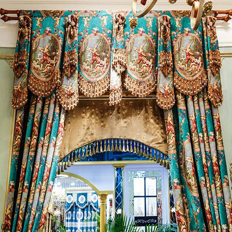 Luxury Turquoise Green Curtain - Office Furniture Hong Kong recension och pris