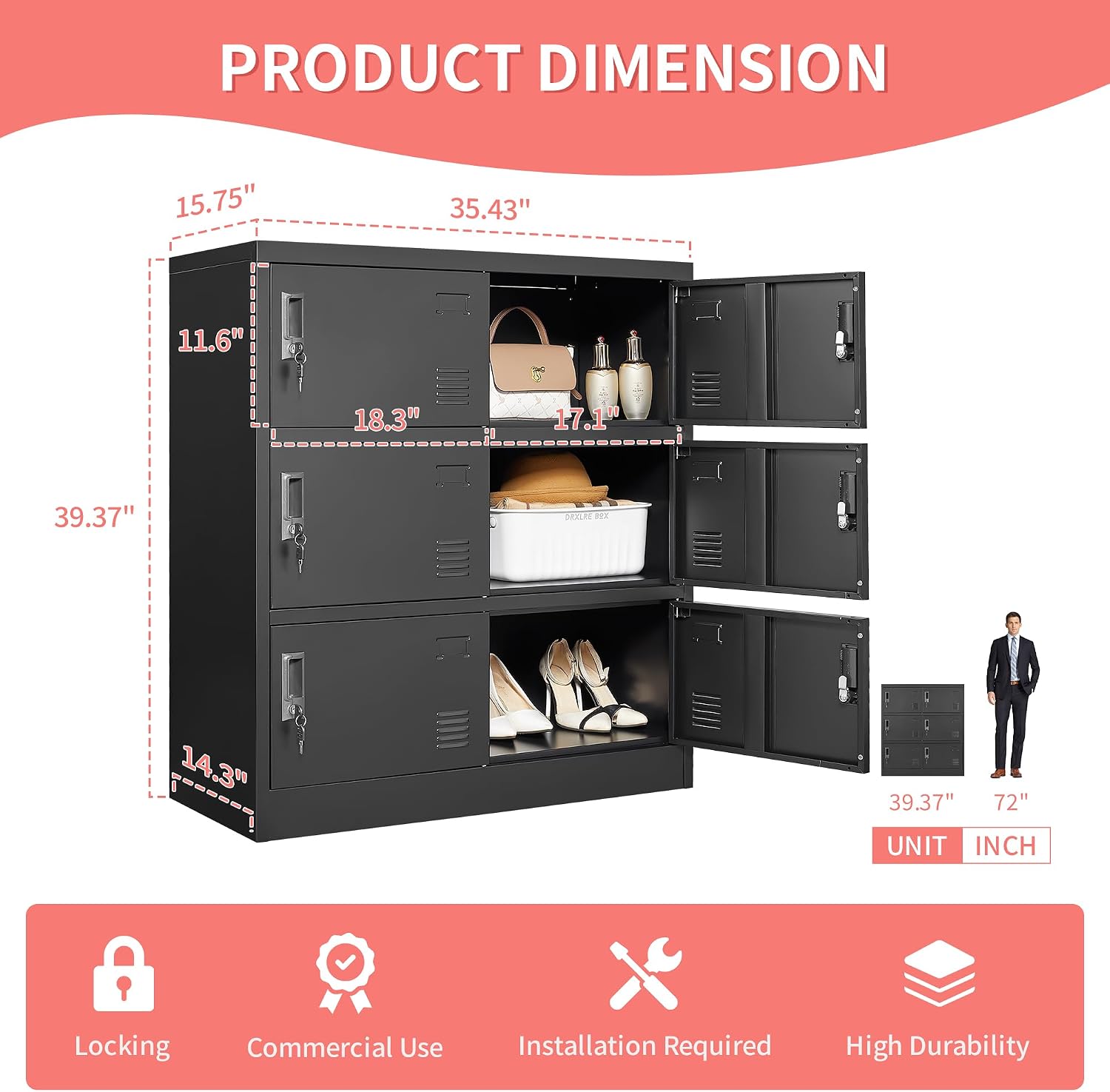 Metal Lockers For Employees Of - Locker Storage Metal recension och pris
